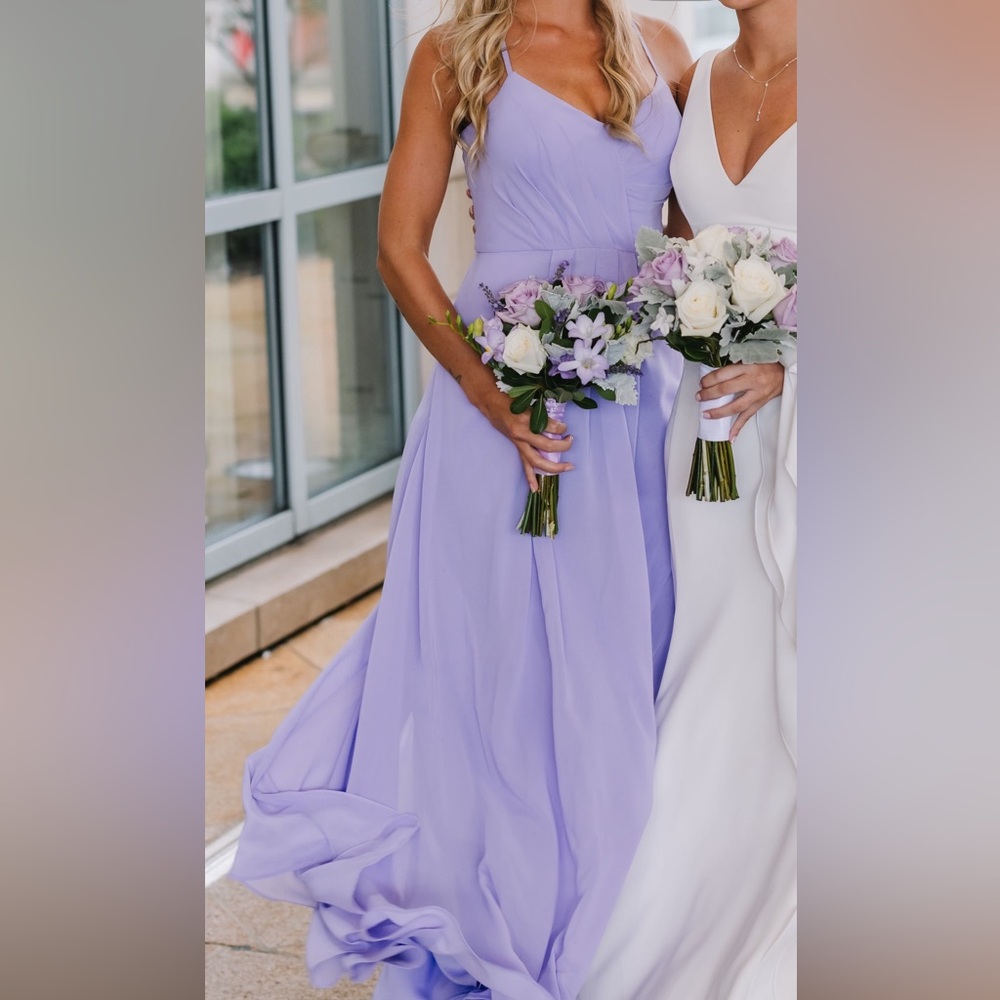 Lilac purple formal dress